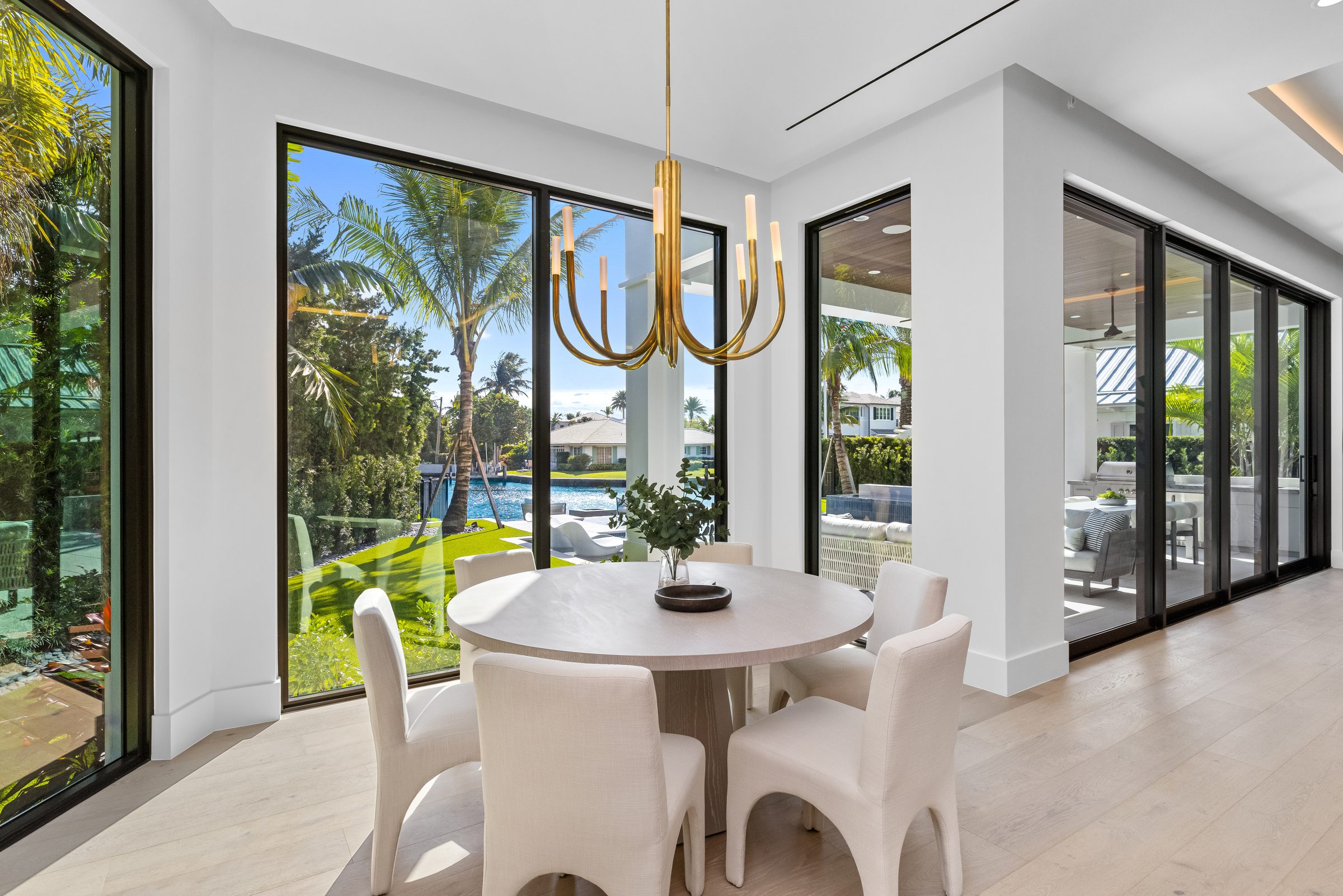 Dining room in Delray Beach — built by Varga Homes
