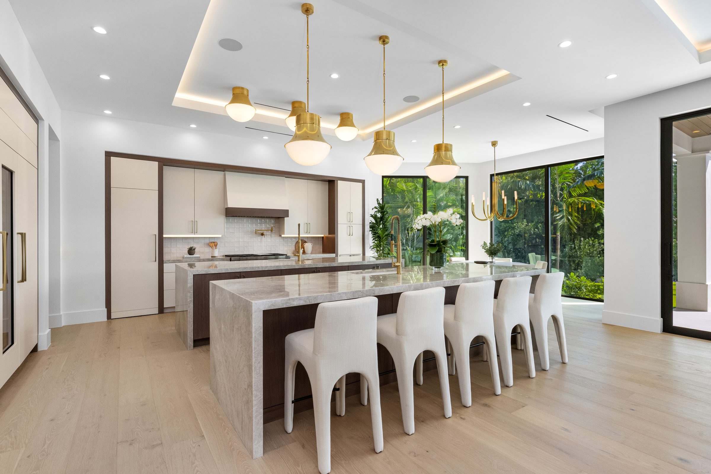 Custom kitchen in Delray Beach — built by Varga Homes
