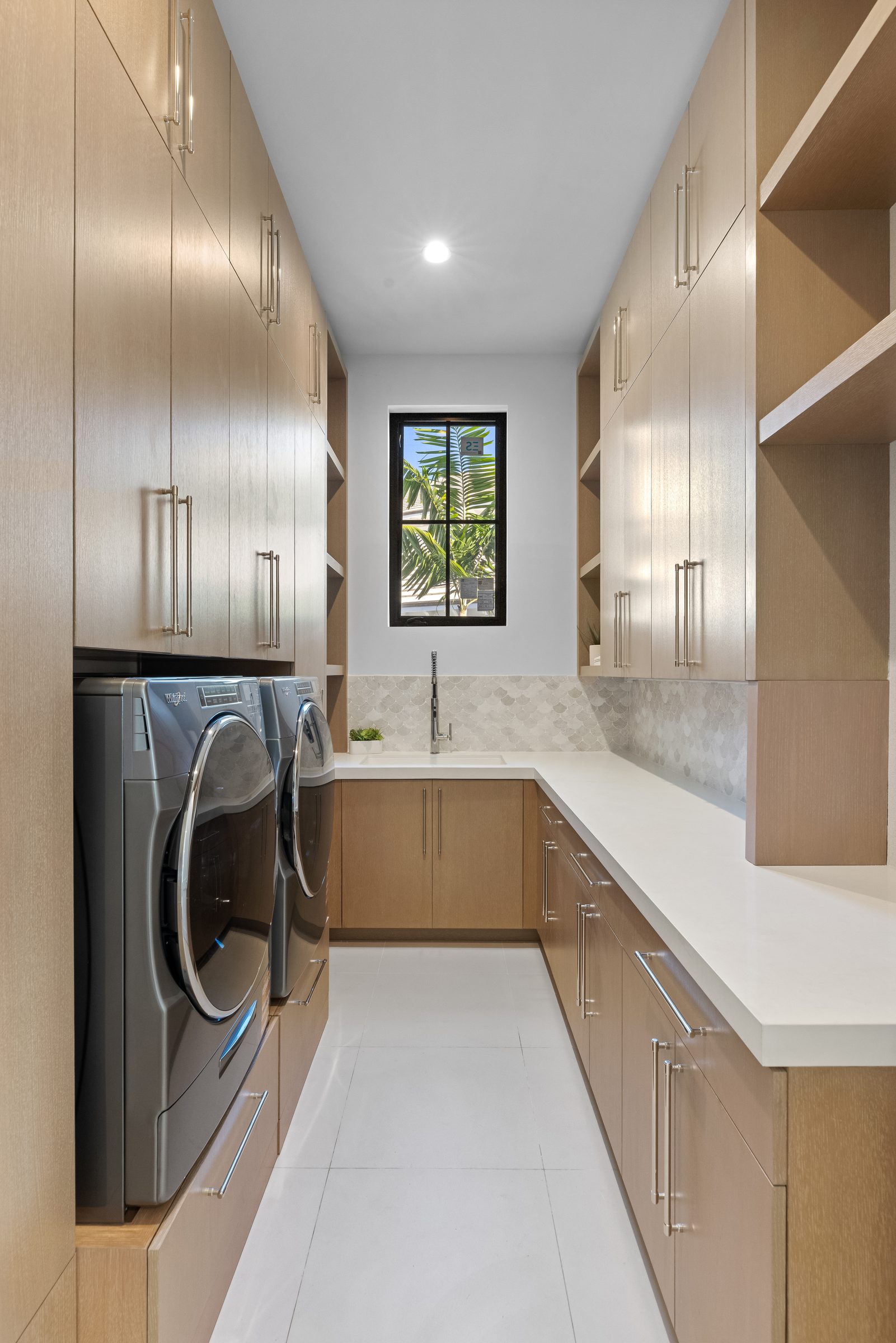 Laundry room in Delray Beach — built by Varga Homes