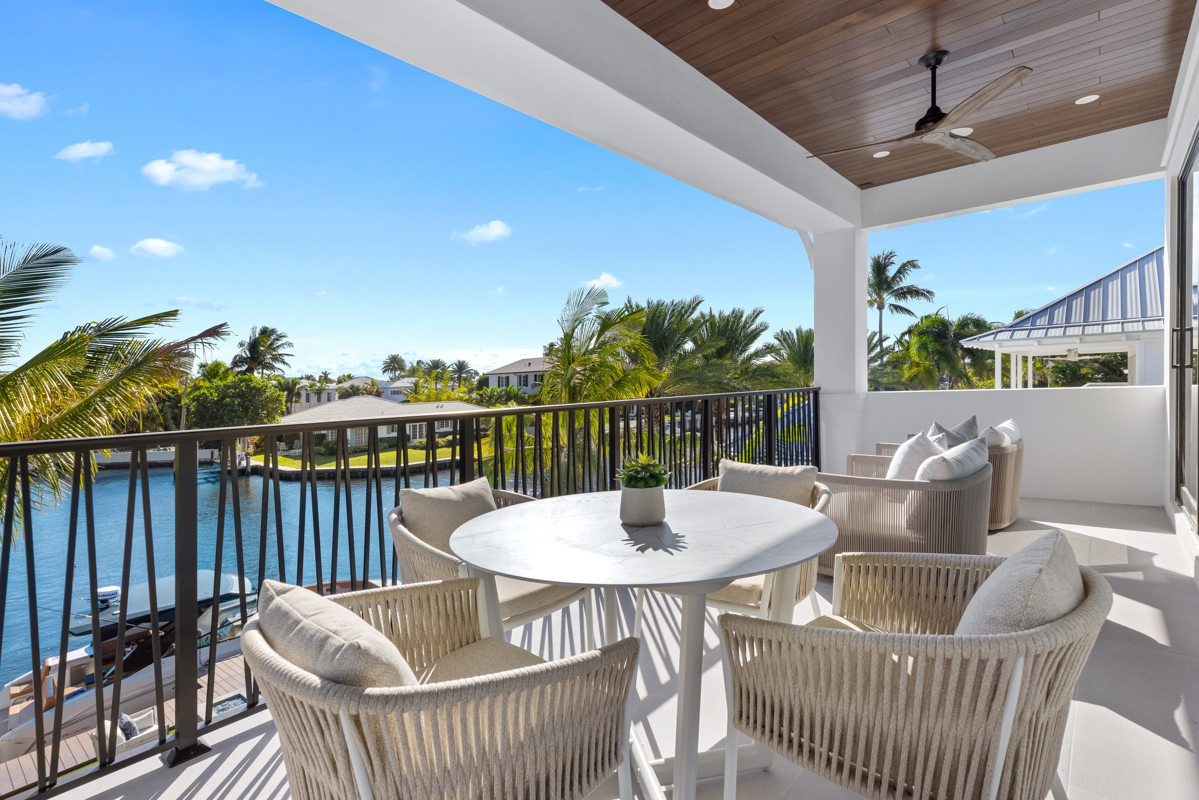 Upper terrace in Delray Beach — built by Varga Homes