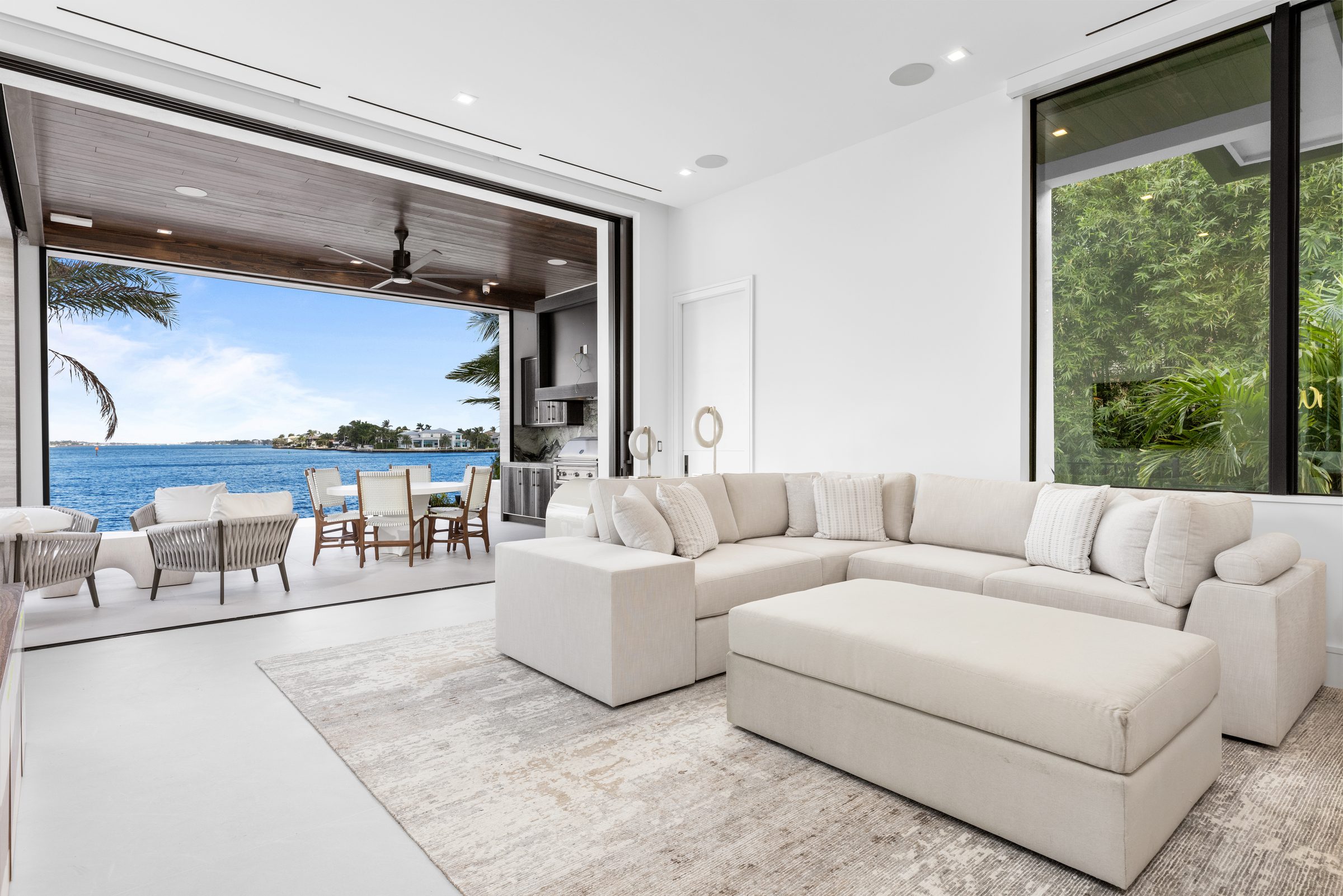 Family room in Ocean Ridge — built by Varga Homes
