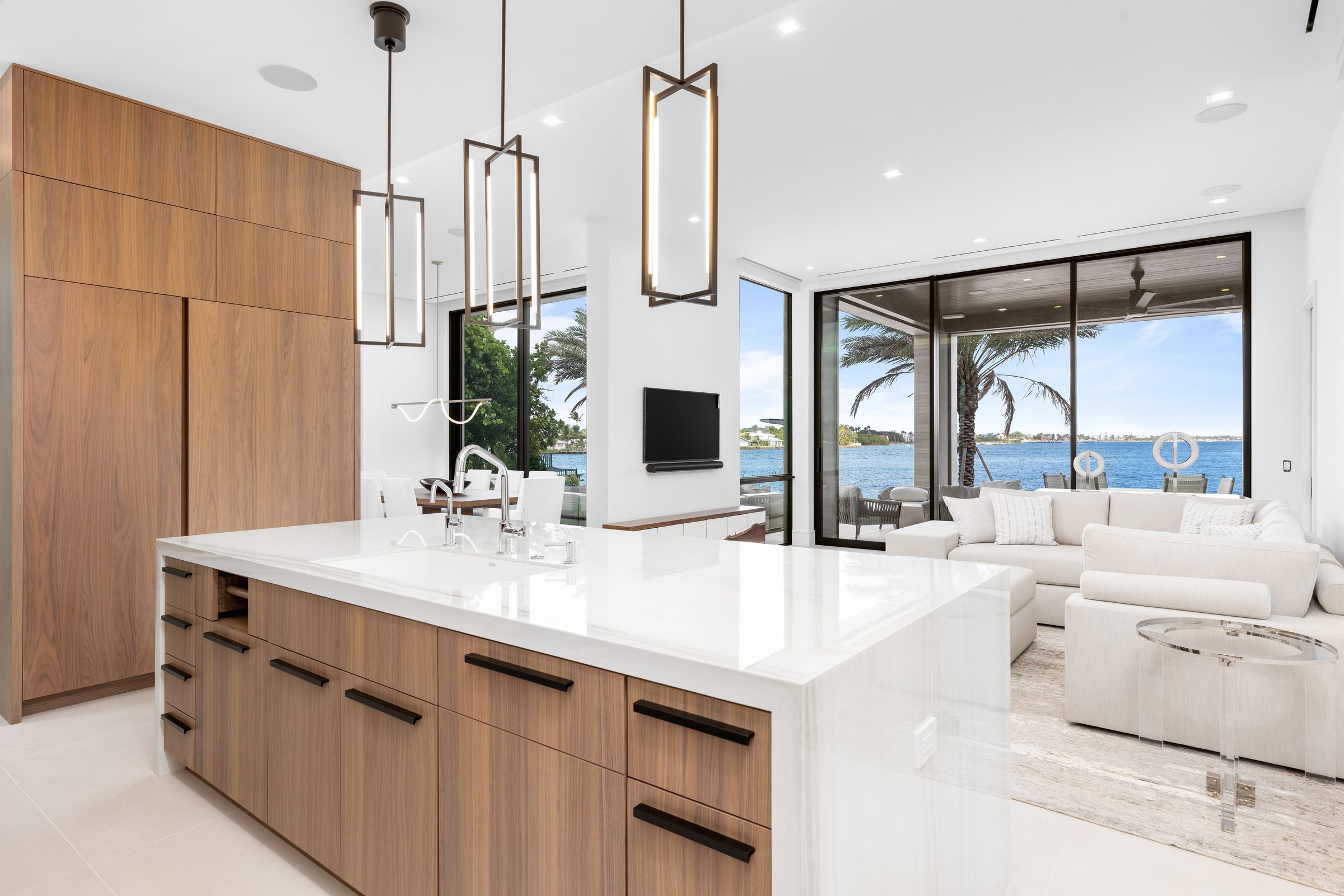 Custom kitchen in Ocean Ridge — built by Varga Homes