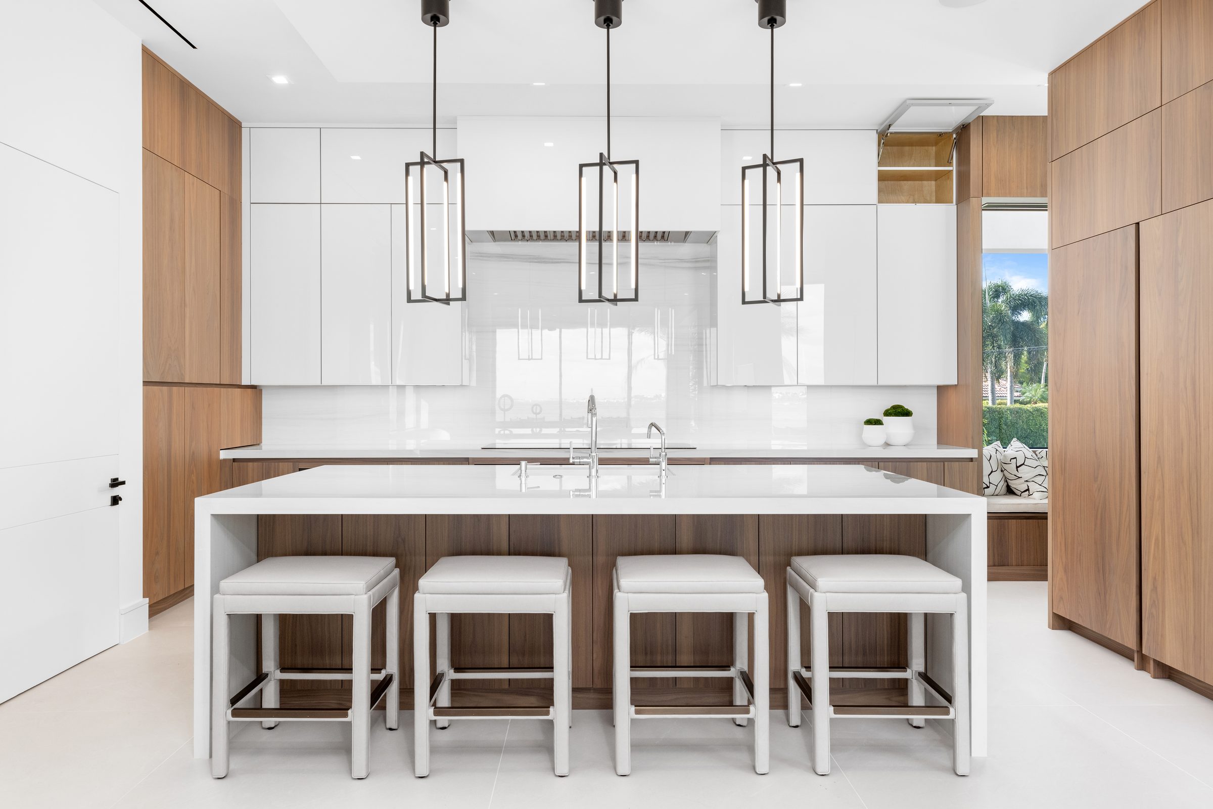 Custom kitchen in Ocean Ridge — built by Varga Homes