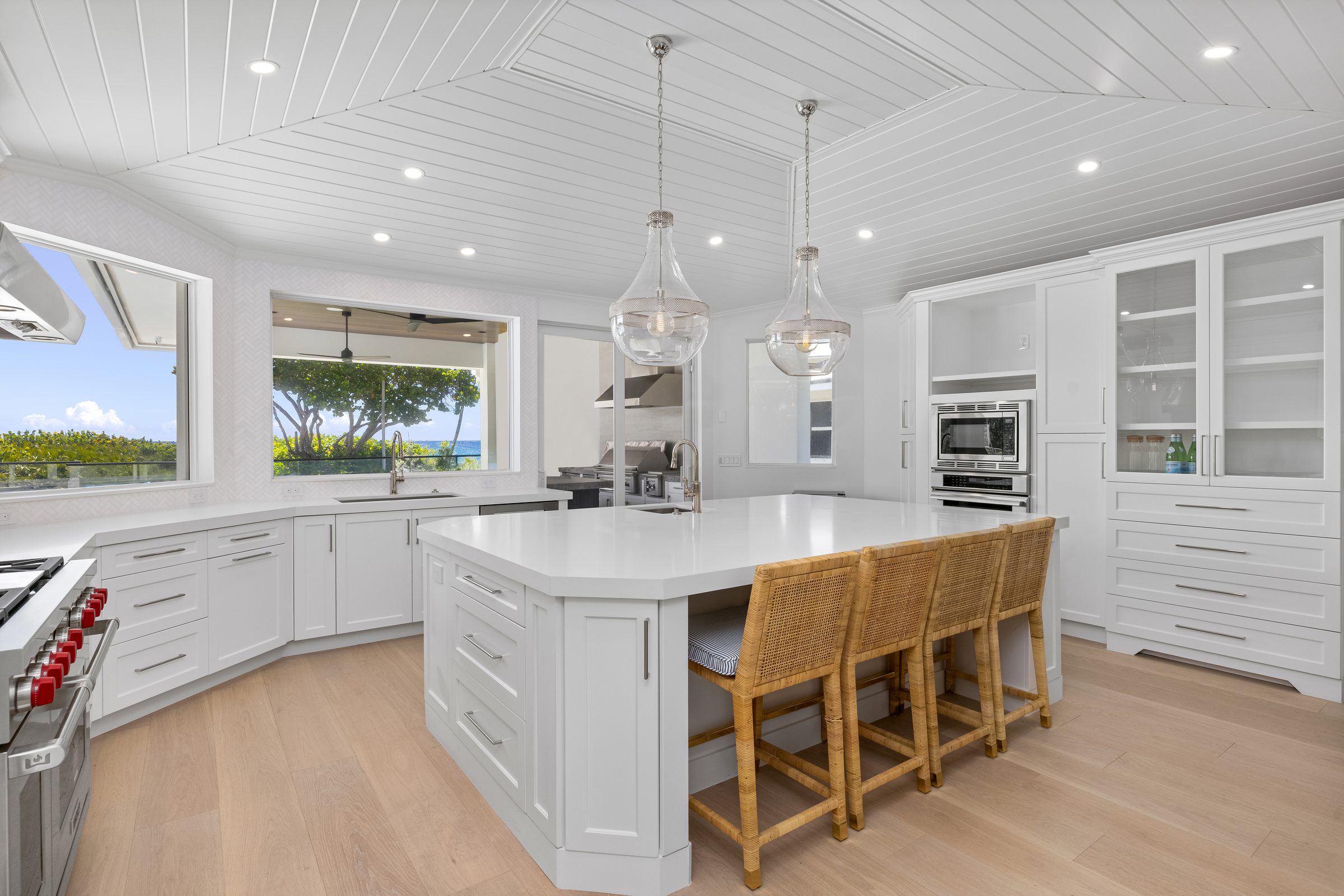 Custom kitchen in Ocean Ridge — built by Varga Homes