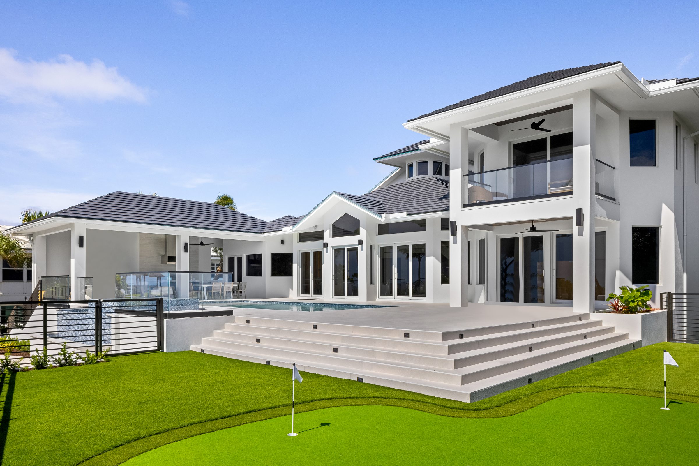 Rear elevation in Ocean Ridge — built by Varga Homes