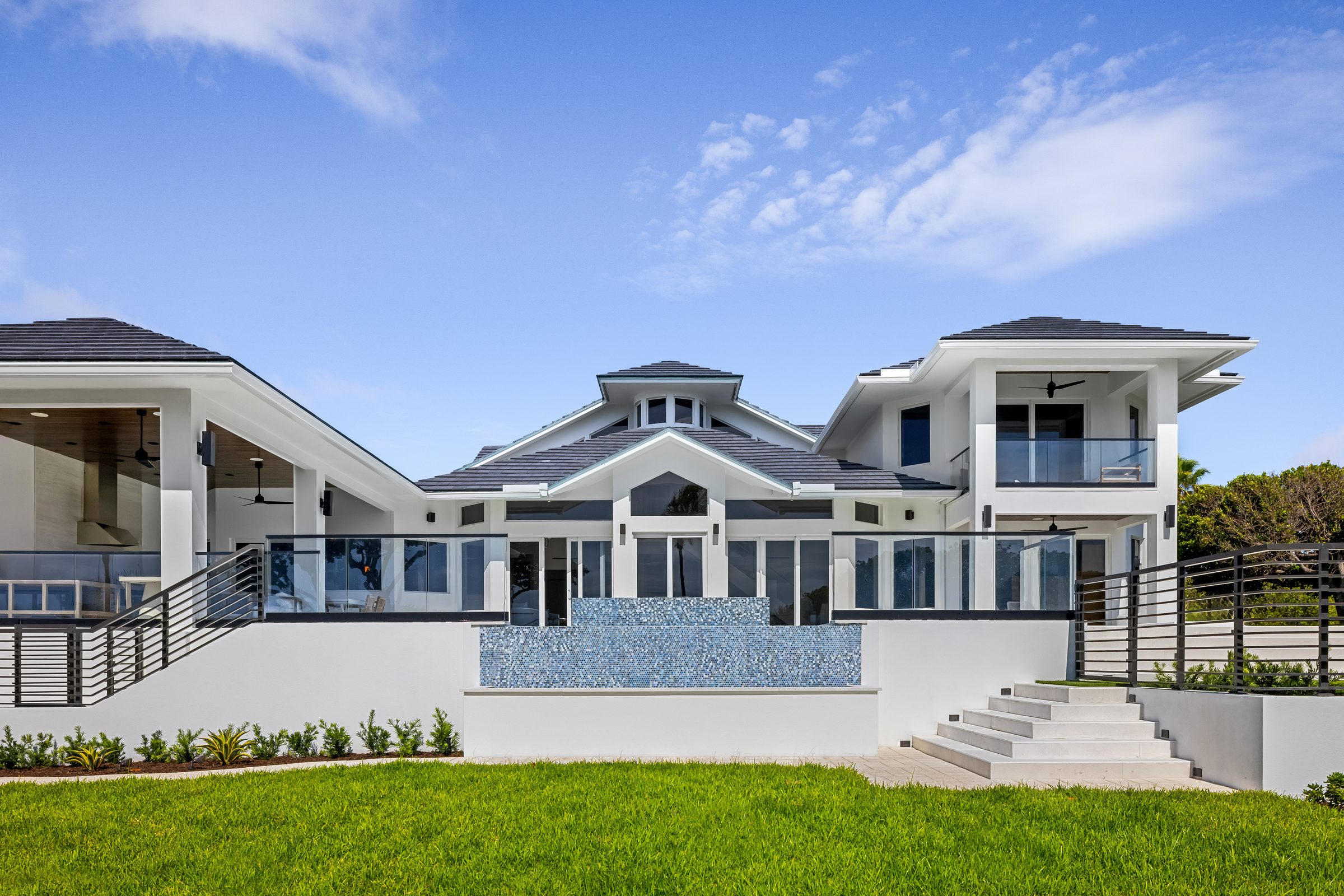 Rear elevation in Ocean Ridge — built by Varga Homes