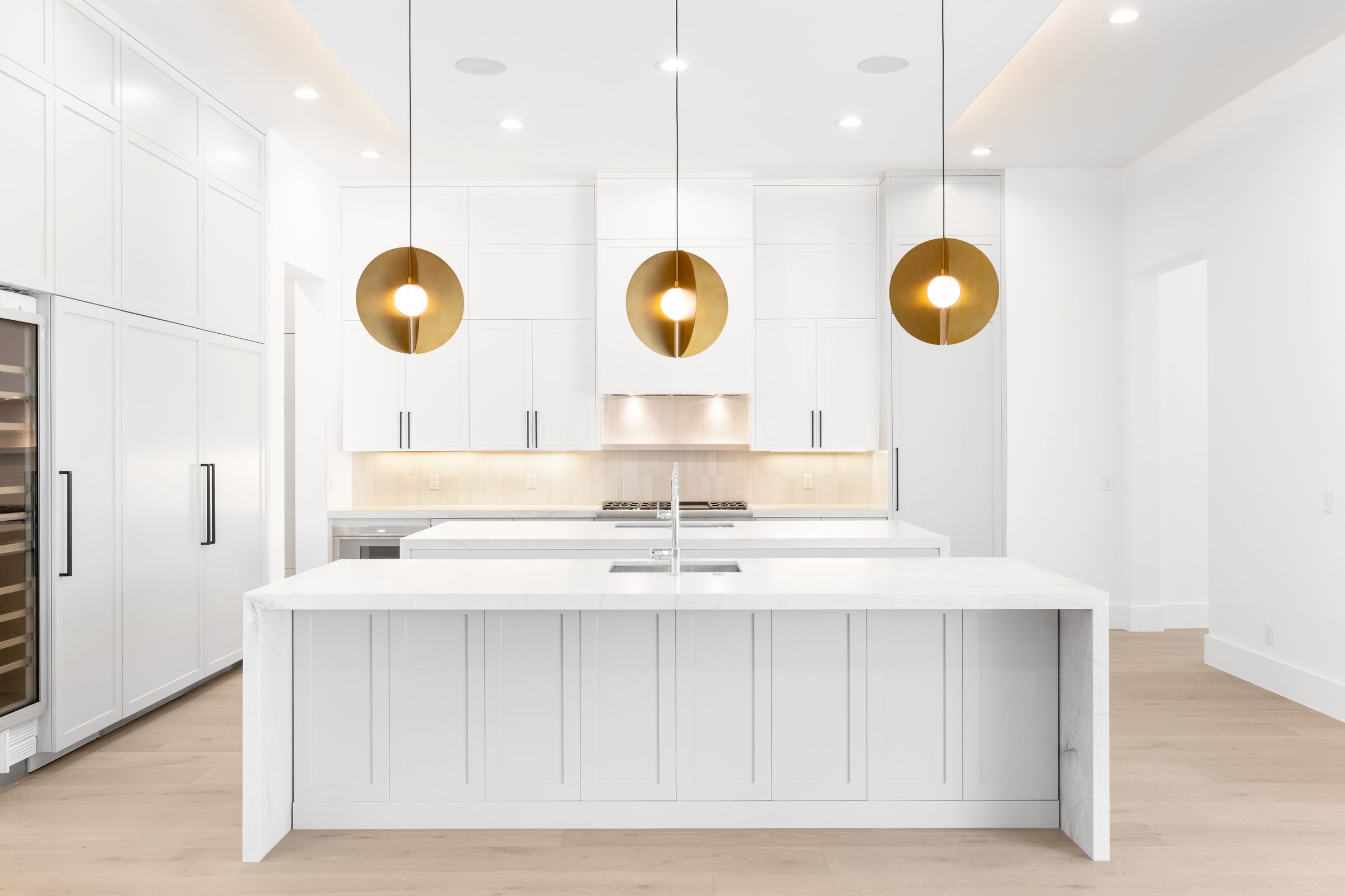 Custom kitchen in Delray Beach — built by Varga Homes