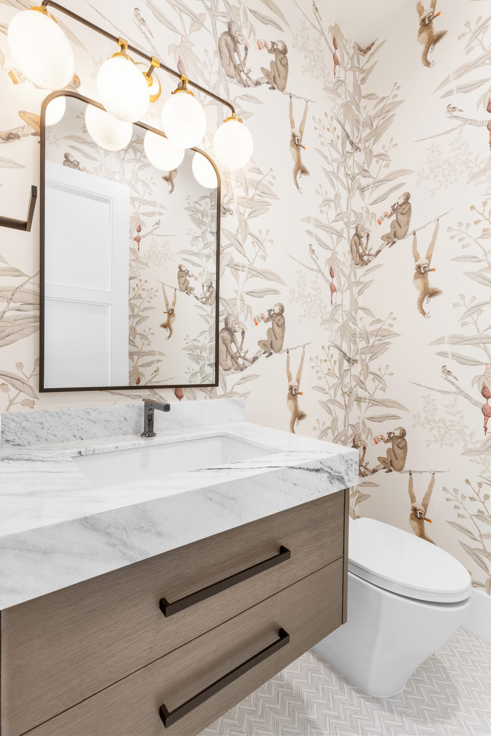 Powder room in Delray Beach — built by Varga Homes