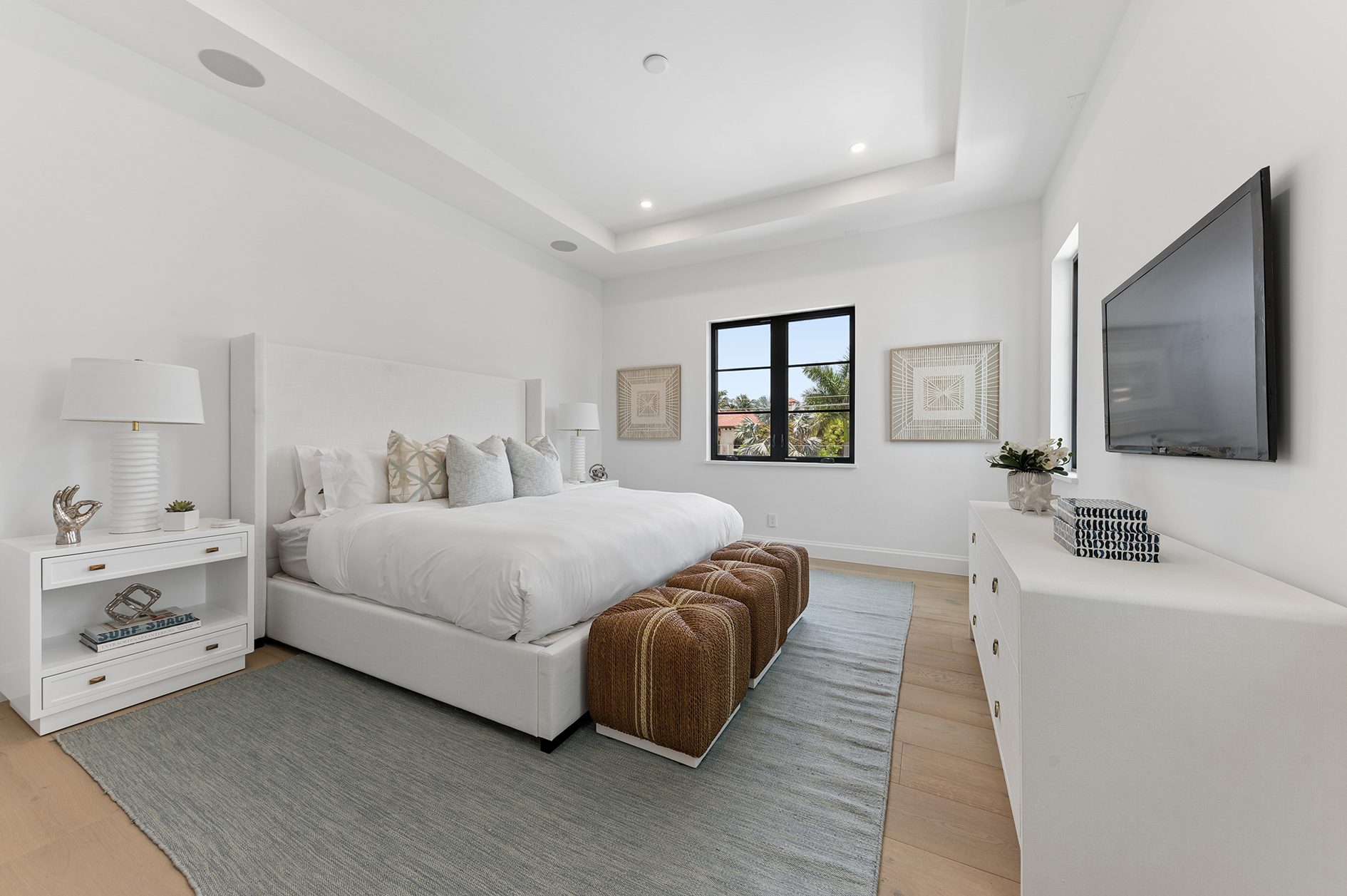 Guest bedroom on Hypoluxo Island, Lantana — built by Varga Homes