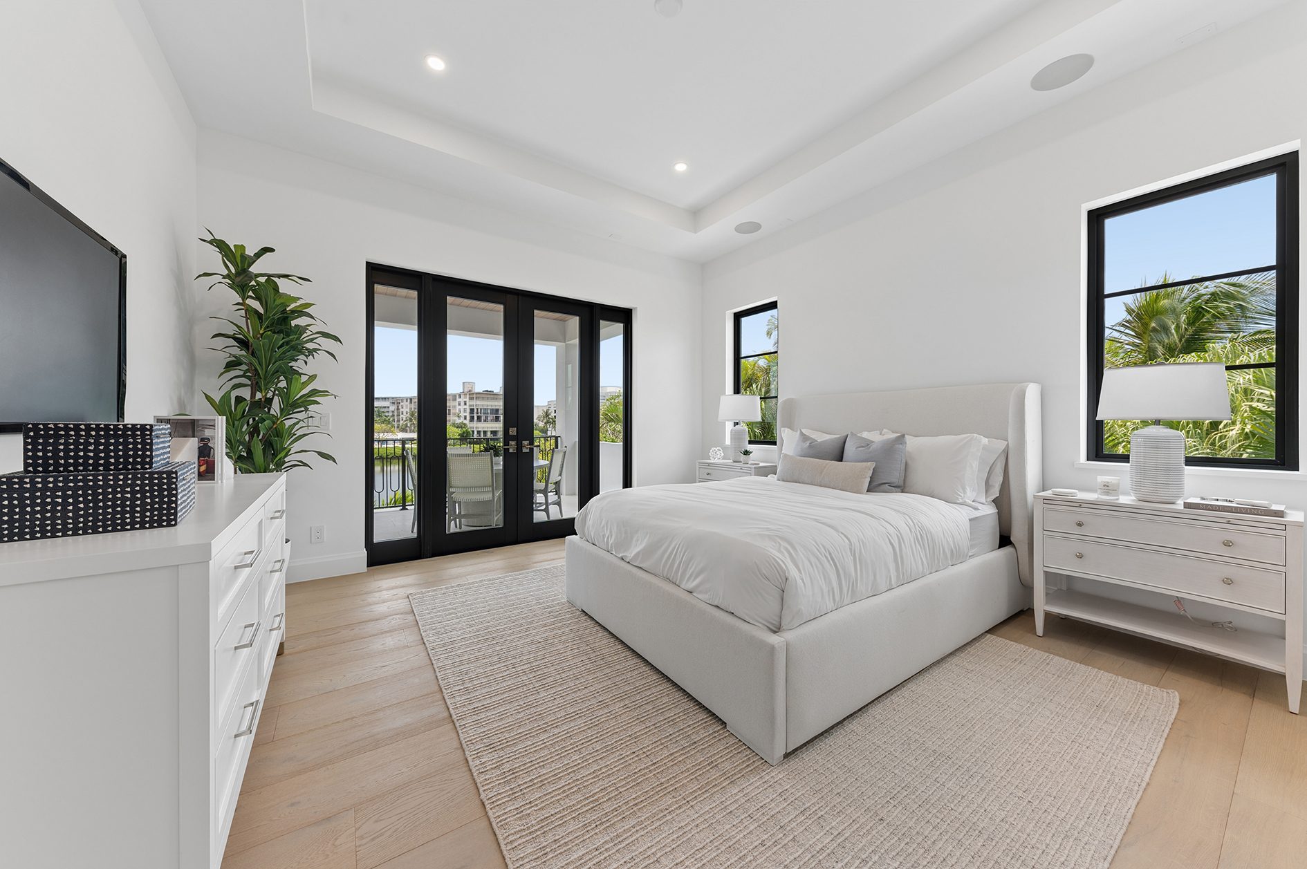 Guest bedroom on Hypoluxo Island, Lantana — built by Varga Homes