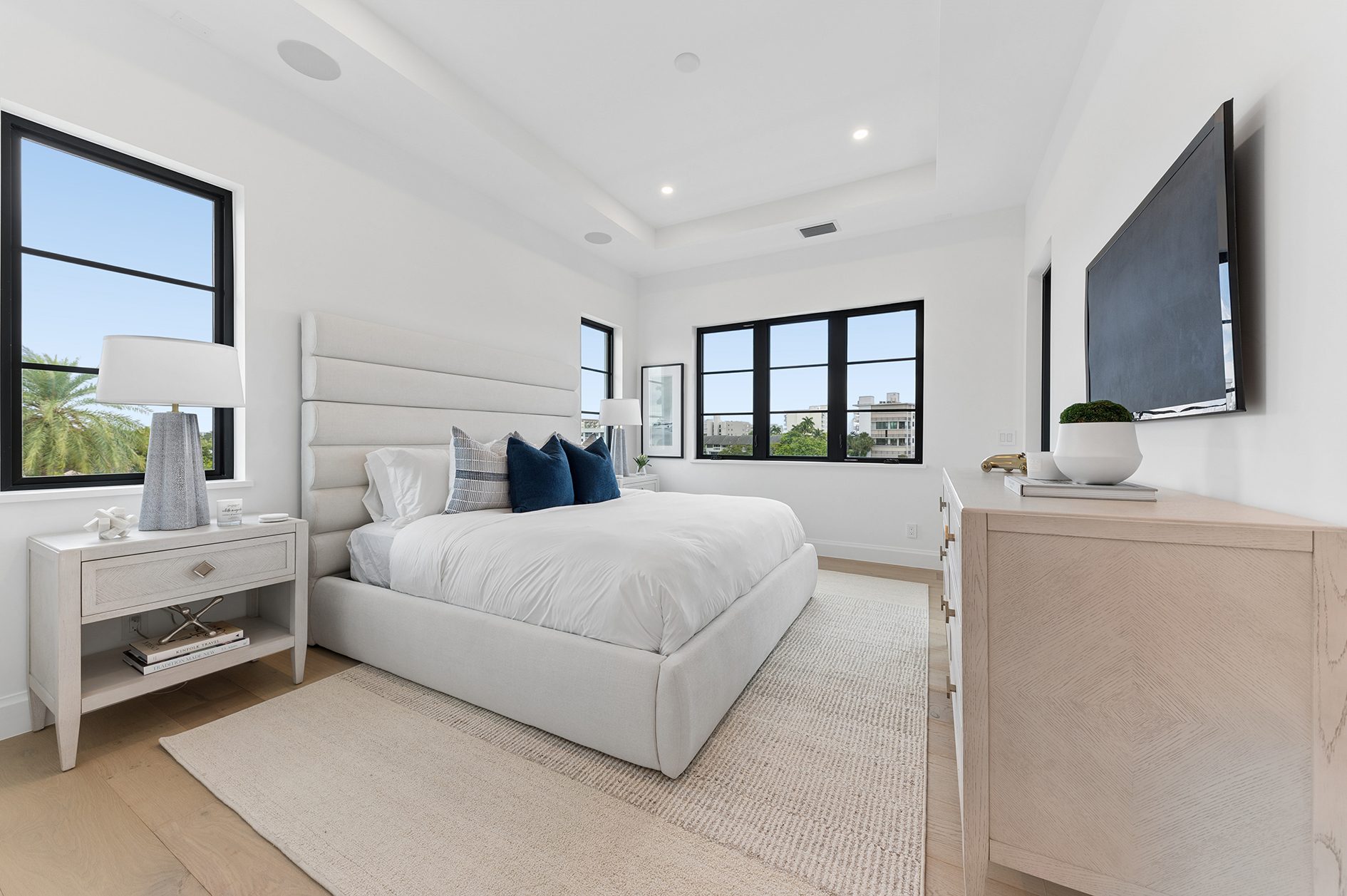 Guest bedroom on Hypoluxo Island, Lantana — built by Varga Homes