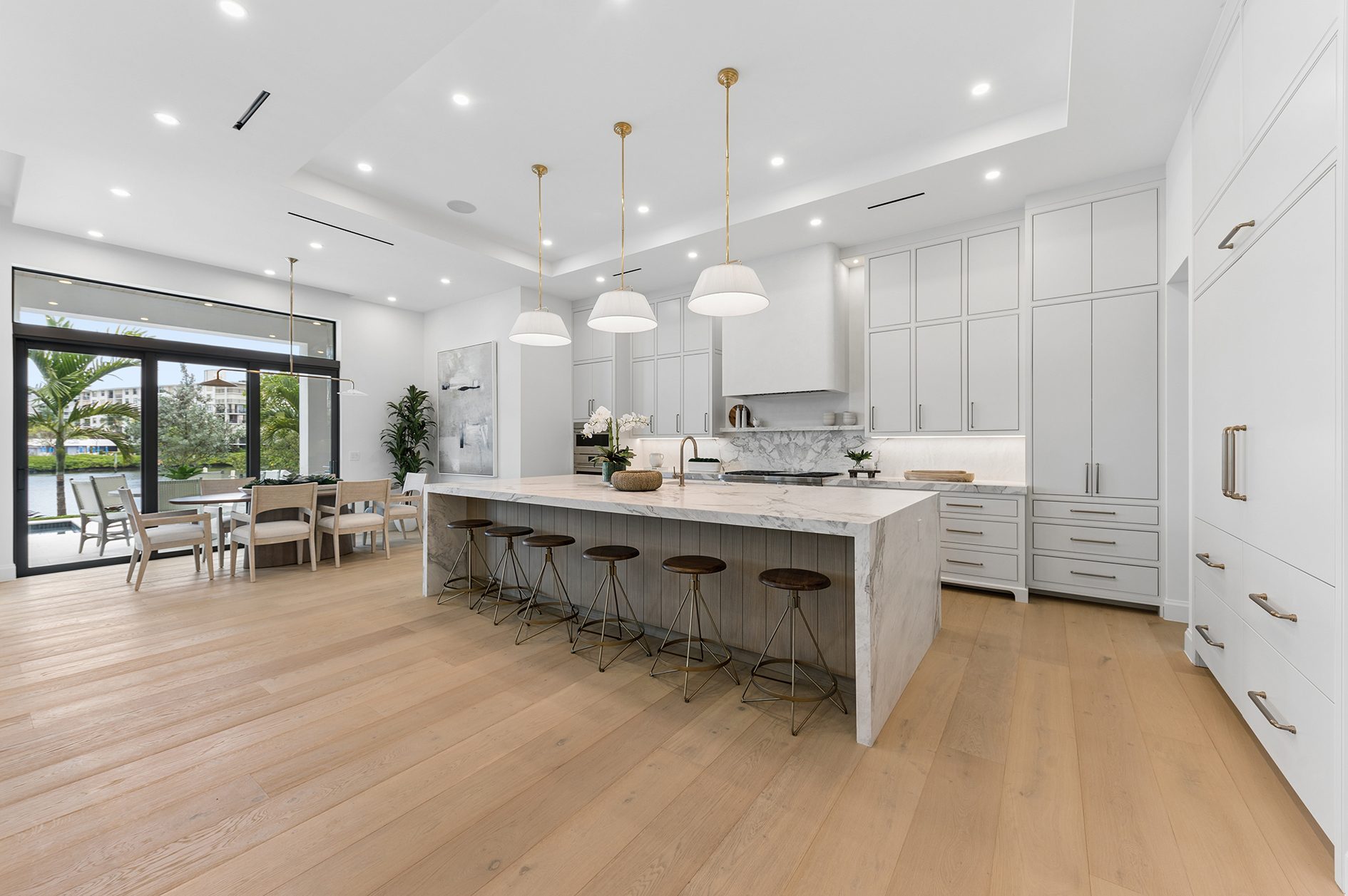 Custom kitchen on Hypoluxo Island, Lantana — built by Varga Homes