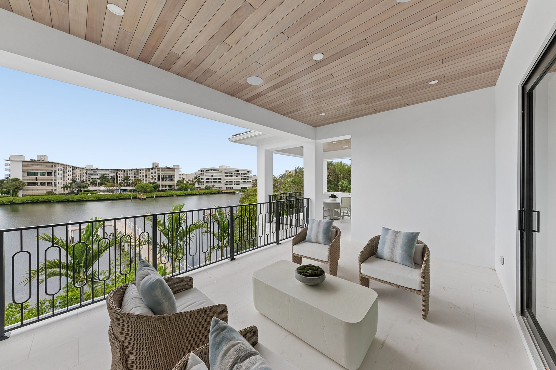 Upper terrace on Hypoluxo Island, Lantana — built by Varga Homes