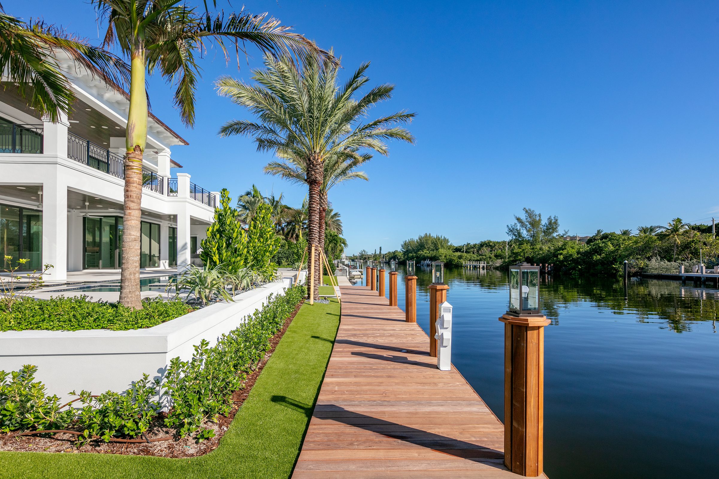 Water frontage in Manalapan — built by Varga Homes