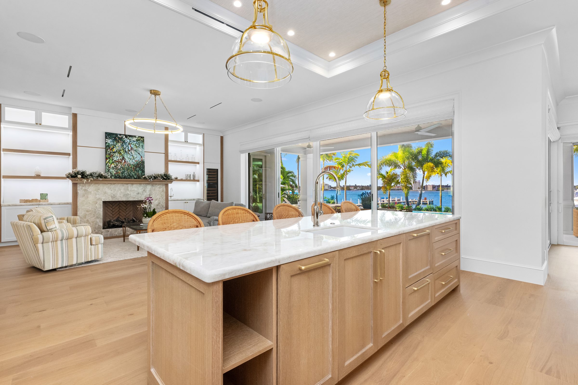 Custom kitchen in Lantana — built by Varga Homes