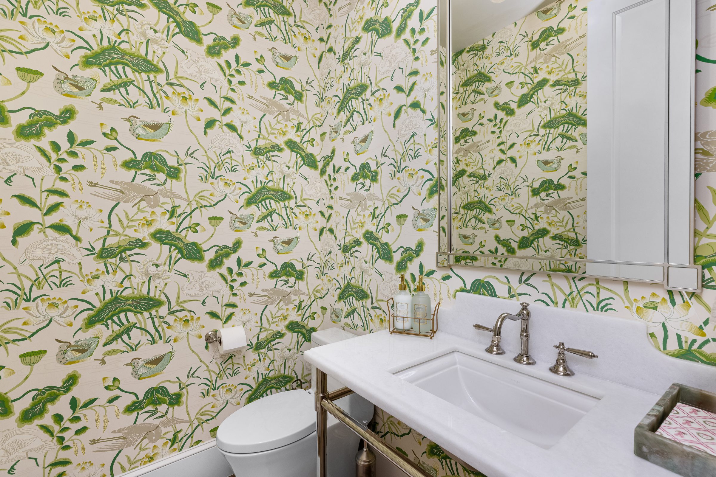 Powder room in Lantana — built by Varga Homes